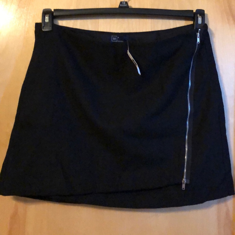 Black mini skirt